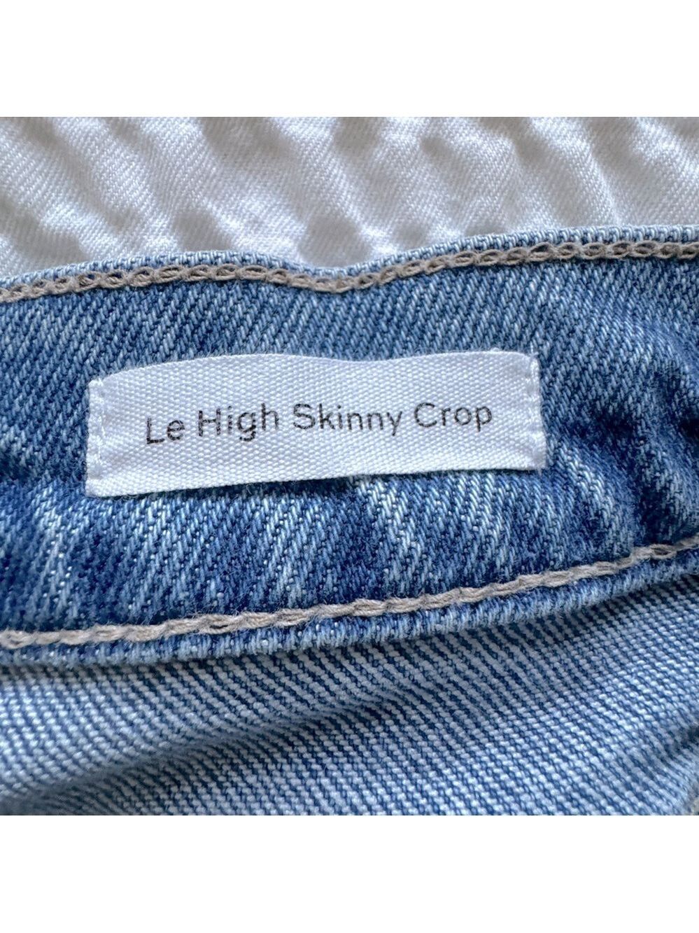 FRAME Le High Skinny Crop Jeans, Clarin, Rips Size 27 - Picture 7 of 16